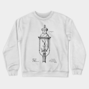 Incandescent Street Light Vintage Patent Hand Drawing Crewneck Sweatshirt